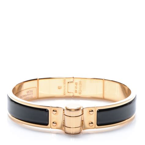 hermes charnière bracelets|hermes hinged enamel bracelet.